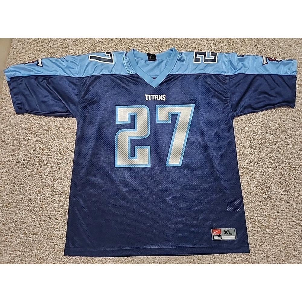 VTG Y2K Nike NFL Tennessee Titans Eddie George #27 Jersey Retro Mens XL EUC Rare
